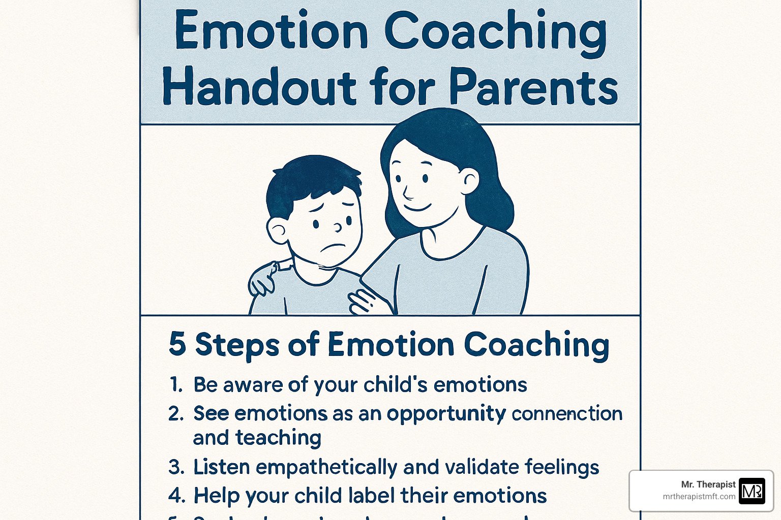 emotion coaching handout for parents